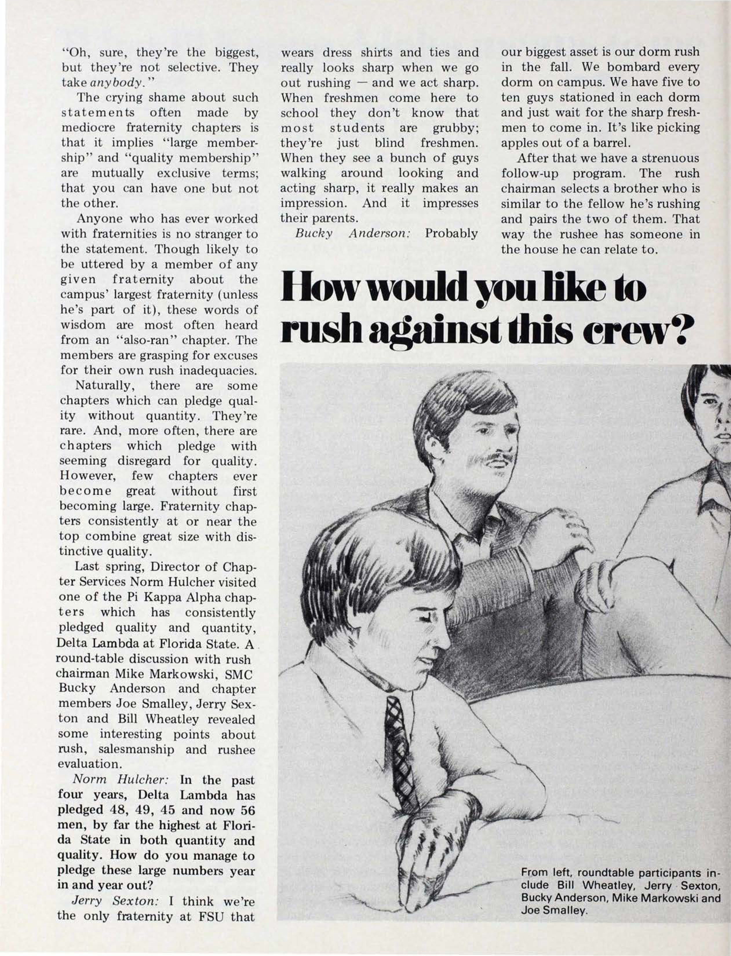 How Would You Like To Rush Against This Crew?